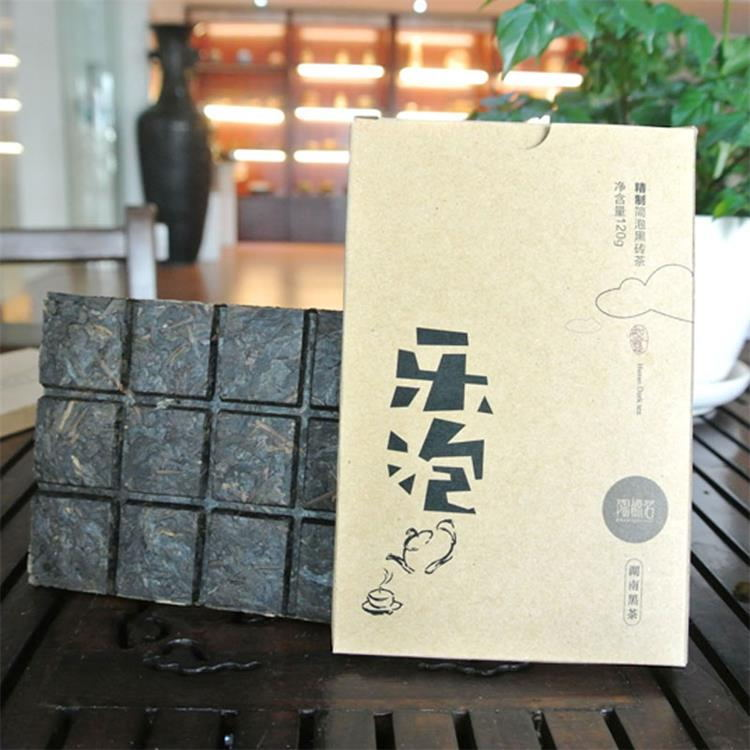 湖南黑茶黑砖茶 陶源茗乐泡紧压茶120g